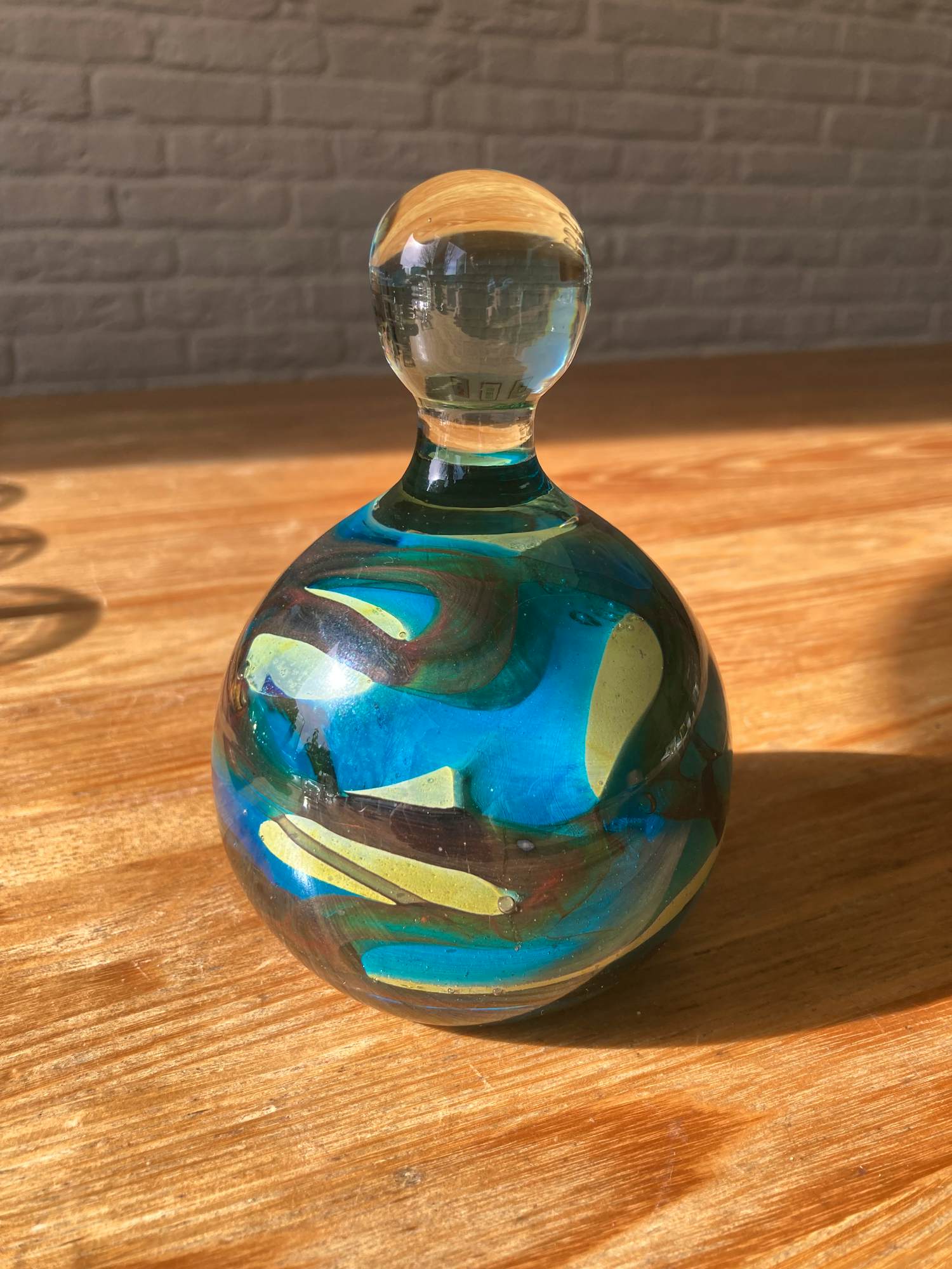 Mdina kunstglas - vintage Mdina glazen presse-papier, gemaakt door Michael Harris op Malta. kopen? Bied vanaf 55!