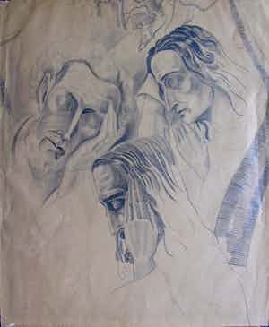 Lodewijk Schelfhout - In de Hof van Olijven verkocht voor € 150!