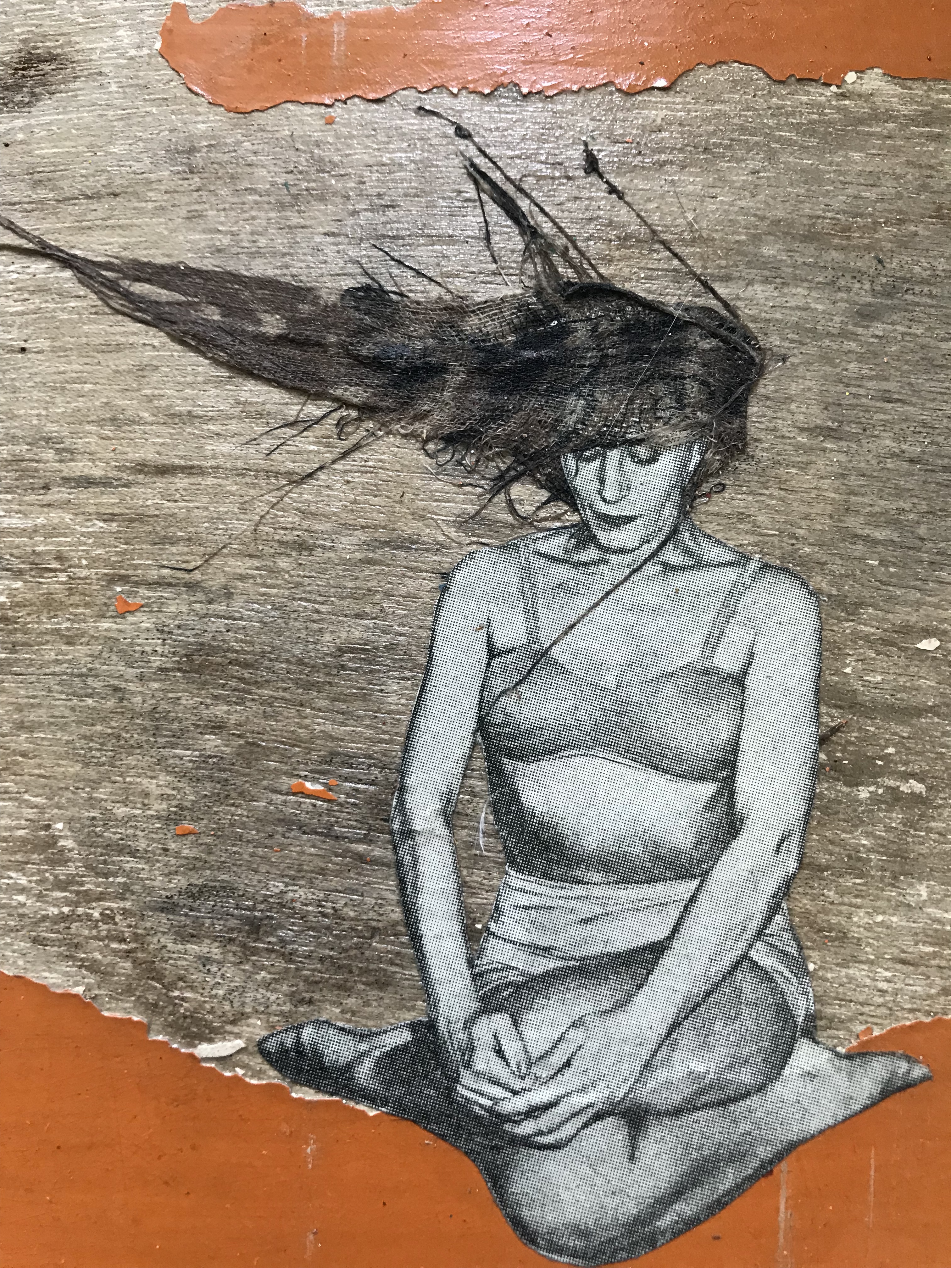 Shila Oringer - Collage op hout - Overland Spirit kopen? Bied vanaf 90!