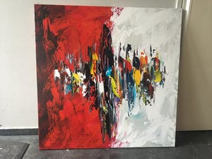 Gena - Abstract “ R & W “ kopen? Bied vanaf 200!