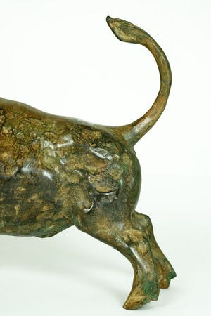 Pierre Chenet - Bronzen beeld van aanvallende stier kopen? Bied vanaf 429!