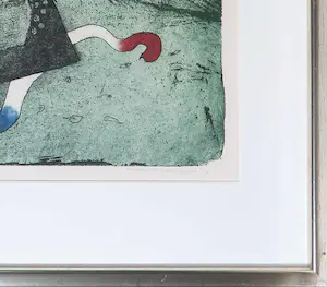 Michel van Overbeeke - Kleurenets, Golden square II - Ingelijst kopen? Bied vanaf 1!