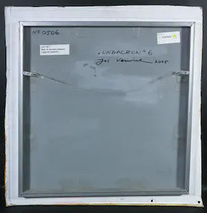 Jos Verwiel - Acryl en collage op doek bevestigd op hout, Ondacron 6 (met ophangsysteem) kopen? Bied vanaf 35!