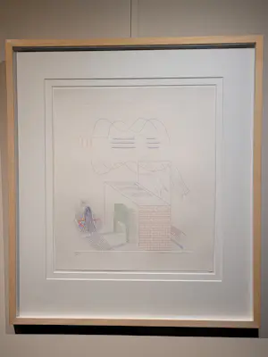 David Hockney - The Buzzing of the Blue Guitar - Aquatint, Ets - 1976 kopen? Bied vanaf 3900!