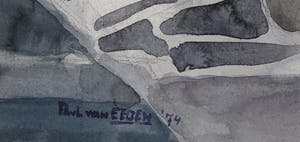 Paul van Eeden - Aquarel, Stilleven - Ingelijst kopen? Bied vanaf 70!