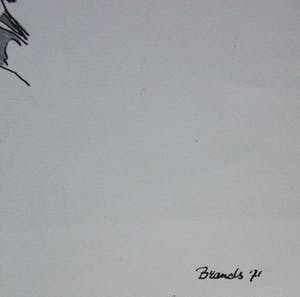 Eugene Brands - Oost-Indische inkt en potlood op papier: Almelo - 1971 kopen? Bied vanaf 295!