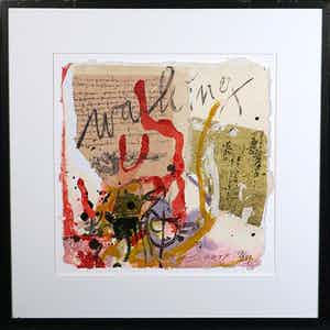 Miriam Slaats - Zeefdruk, Walking-Ingelijst verkocht voor € 1!