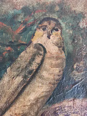 Niet of onleesbaar gesigneerd - Roofvogel bij het nest kopen? Bied vanaf 10!