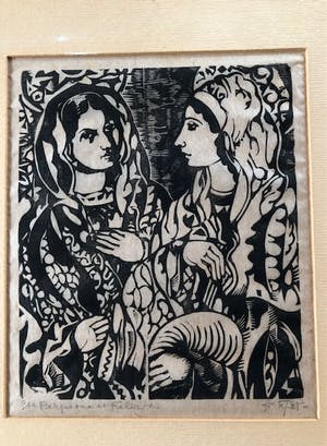 Niet of onleesbaar gesigneerd - "Perpetua en Felicitas" (Frans Masereel?) kopen? Bied vanaf 1!