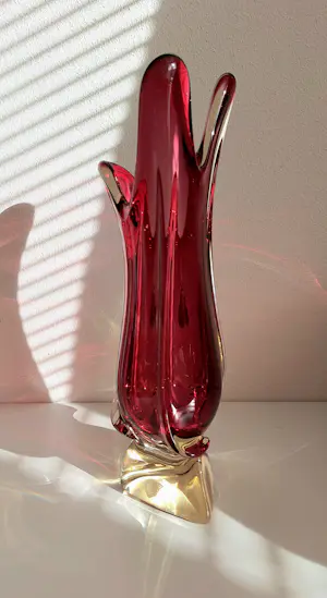 Murano Glas - Unieke schoonheid, grote vaas in prachtige kleur kopen? Bied vanaf 47!