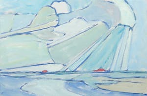 Paul Overhaus - Acryl op doek, Lichtstralen - Ingelijst kopen? Bied vanaf 70!