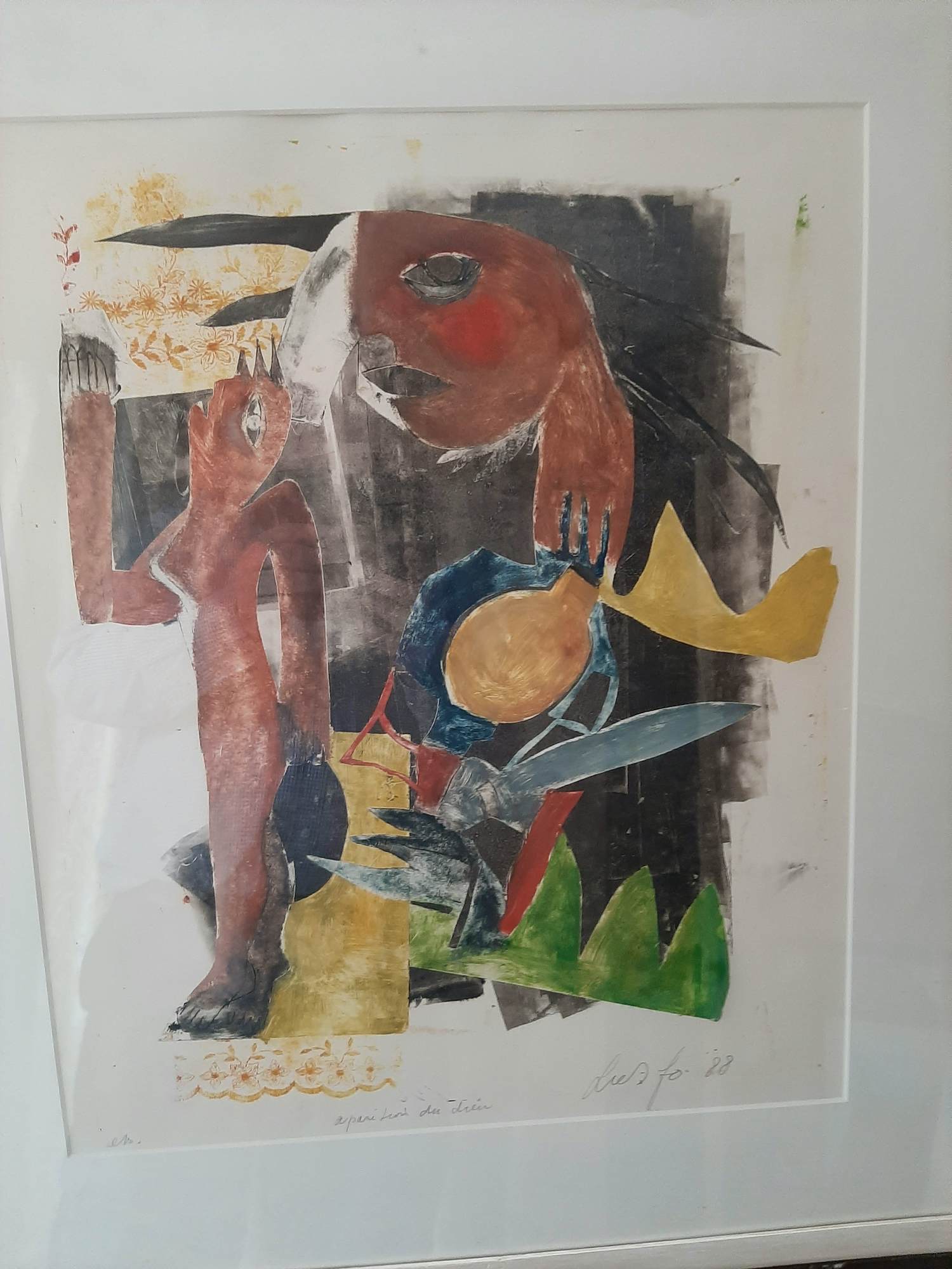 John Lie a Fo - Zeefdruk, Titel, Apari leoni des drien. kopen? Bied vanaf 40!