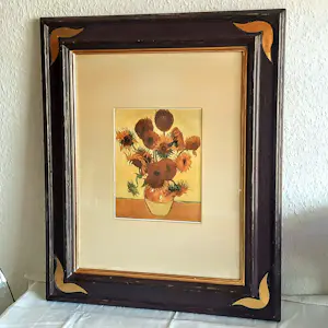 Vincent van Gogh - Galeriebild Kunstdruck " Sonnenblumen in einer Vase" 90er Jahre mit Rahmen kopen? Bied vanaf 280!