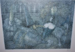 Paul Flora - Die neugierige nase & gesigneerd boek'variaties op Wagner'met originele tekening kopen? Bied vanaf 45!