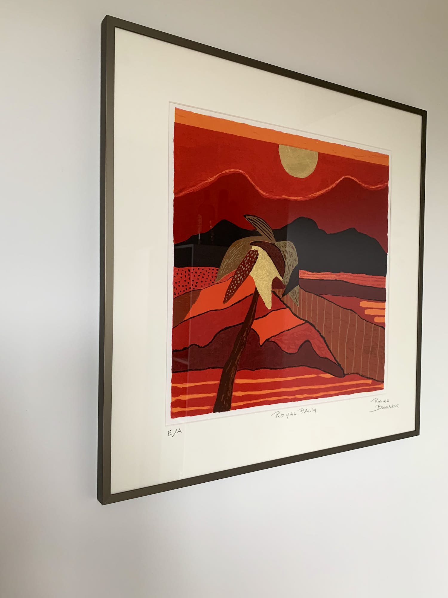 Ronald Boonacker - Mauritius, Royal Palm INGELIJST verkocht voor € 85!
