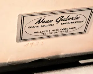 Klaus Eberlein - Holzschnitt "Winterbaum" handsigniert nummeriert 8/10 mit Rahmen G.41x50 cm kopen? Bied vanaf 180!