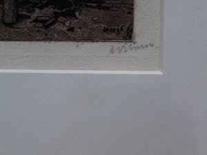 Willem Witsen - Ingelijste ets: Bierhaven Rotterdam (KEURIGE LIJST!) kopen? Bied vanaf 250!