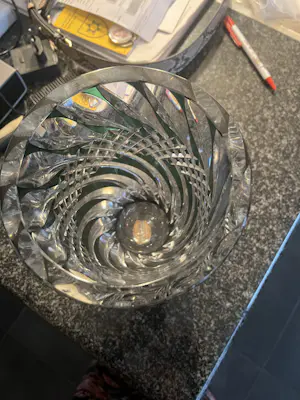 Val-Saint-Lambert - Groen en witte vaas kopen? Bied vanaf 150!