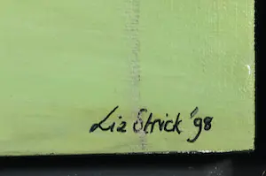 Liz Strick - Acryl op papier, Fessenbach, Black Forest - Ingelijst kopen? Bied vanaf 1!