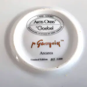 Porzellanfabrik W. Goebel - 2 Wandteller Artis Orbis Paul Gauguin Arearea und Deux Tahitiennes 90er Jahre kopen? Bied vanaf 90!