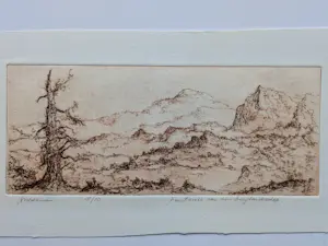 Niet of onleesbaar gesigneerd - Fantasie van een berglandschap kaufen? Bieten Sie von 10!