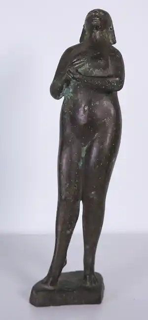 Piet van Heerden - Brons, Staand vrouwfiguur vendu pour 425€ !