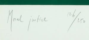 Rob Scholte - Zeefdruk, Moral Justice - Ingelijst kopen? Bied vanaf 65!