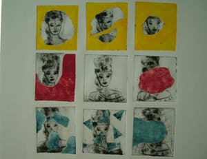 Arend van Dam - Kleuren ets op papier, De glaucomateuze gezichtsvelduitval van Barbie" 5/15 kopen? Bied vanaf 15!