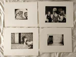 Dineke van Tongeren - Vier expressionistische etsen verkocht voor € 40!