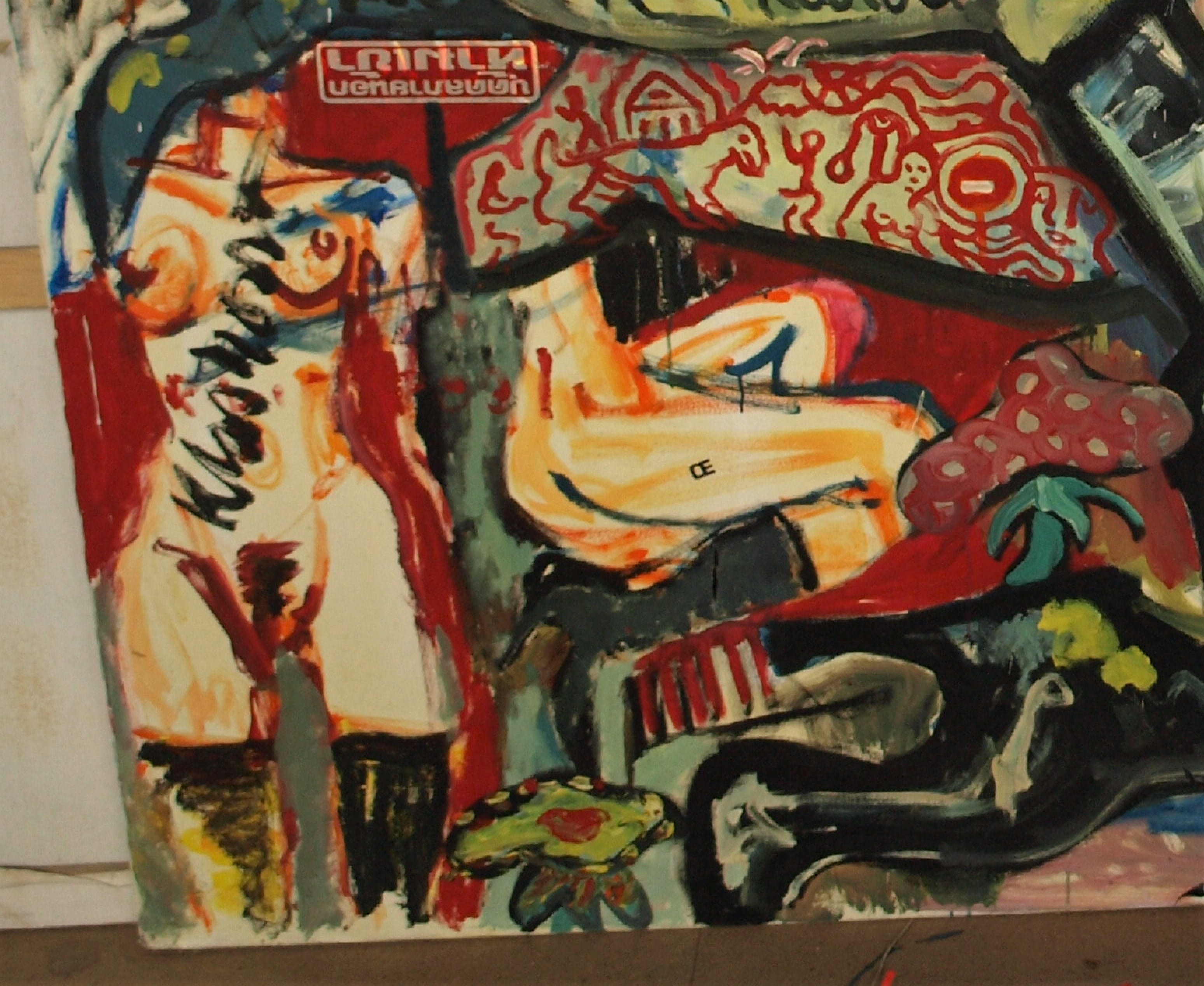 Peter Klashorst - Acrylverf op doek – “Billen” – Zeer GROOT - ca. 1995 kopen? Bied vanaf 1!