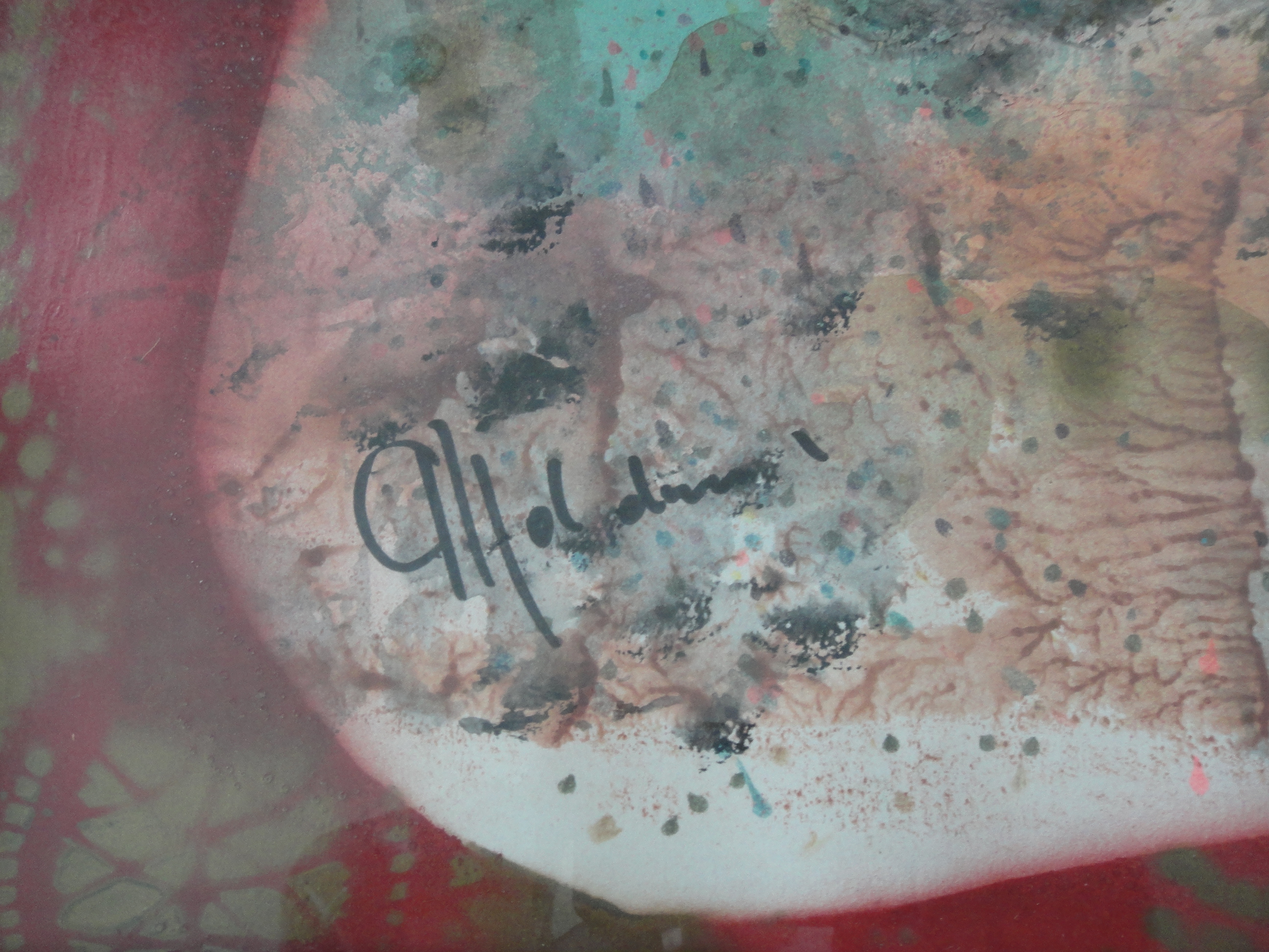 Albert Goldman - aquarel - Landschap met symbolen kopen? Bied vanaf 1!