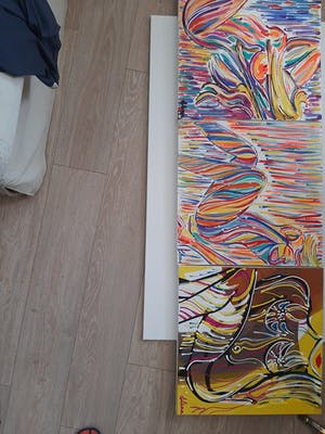 Elena Polyakova - 3 x werken -Naakt -3D doeken kopen? Bied vanaf 1!