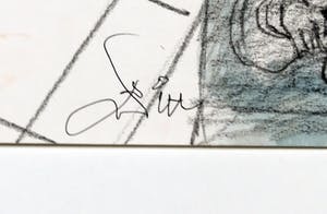 Franscz Witte - Potlood en aquarel op papier, Zonder titel kopen? Bied vanaf 1!