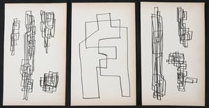 Siep van den Berg - Lot van drie abstracte composities kopen? Bied vanaf 1!