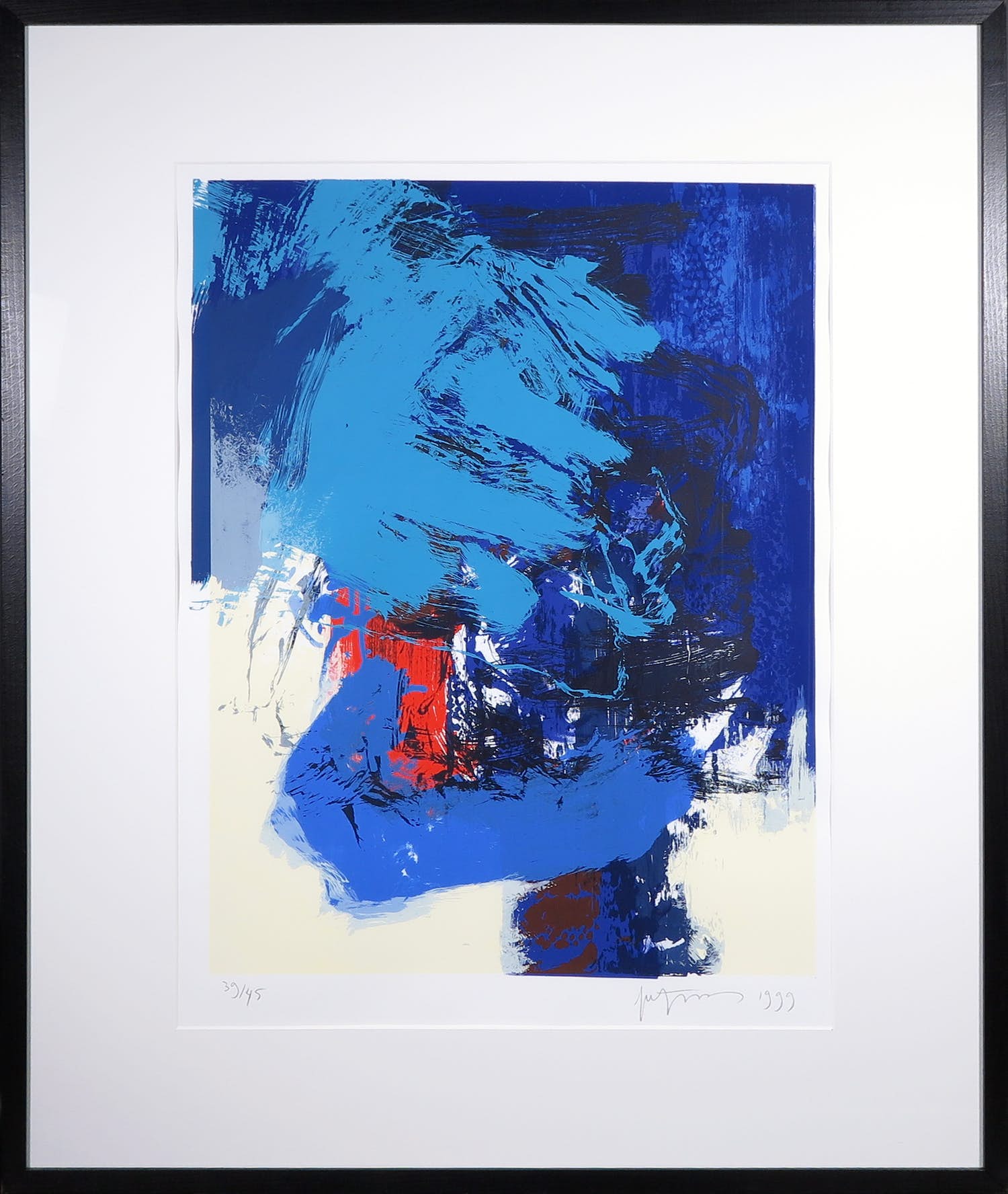 Robbert Fortgens - Zeefdruk, Vlag langs de Douro II - Ingelijst verkocht voor € 35!