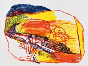 Pieter Defesche - geel en rood omlijnd kopen? Bied vanaf 100!