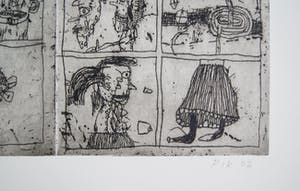 Rik van Iersel - grote zeldzame ets - typerend werk - 2002 kopen? Bied vanaf 150!