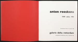 Anton Rooskens - Gesigneerde litho en tentoonstellingscatalogus, Galerie Delta, Rotterdam kopen? Bied vanaf 135!