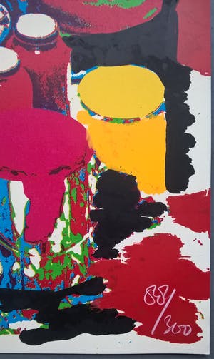 Karel Appel - het gele hoofd - gesigneerde zeefdruk kopen? Bied vanaf 1!