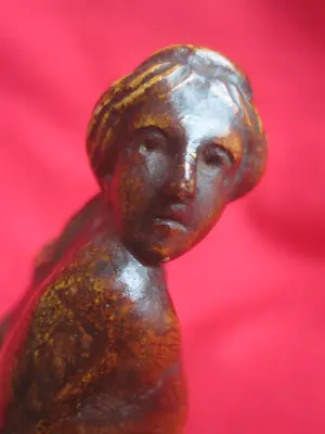 Leonildo Giannoni Chapelier - Jeune femme dans le vent. kopen? Bied vanaf 50!