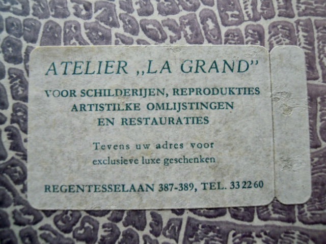 Martien Wilhelm Haring - Uniek schilderij in originele oude lijst La Grand Den Haag kopen? Bied vanaf 85!