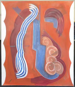 Kees Voorbraak - Olieverf op doek, Zonder titel - Ingelijst (Zeer Groot!) kopen? Bied vanaf 120!