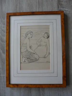 Gabriëlle Ferrand - Pentekening, kopen? Bied vanaf 25!