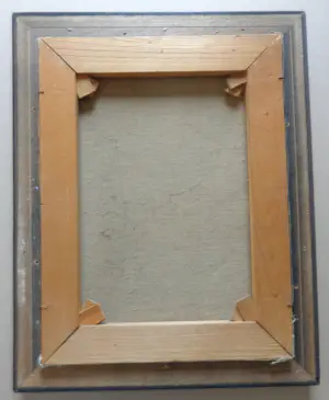 Tjerk Wielinga - PERSOON TUSSEN DE BOMEN / OLIEVERF DOEK / 48x38cm / KADER / SIG kopen? Bied vanaf 45!