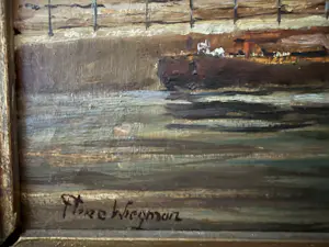 Theo Wiegman - Aangezicht vanuit Korte Haven Schiedam kopen? Bied vanaf 200!