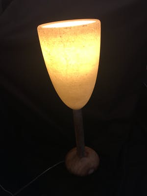 A. Pegasan - Prachtige zware alabast lamp kopen? Bied vanaf 50!