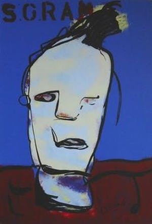 Herman Brood - Kleurenzeefdruk 5-GRAM Handgesigneerd. kopen? Bied vanaf 1!