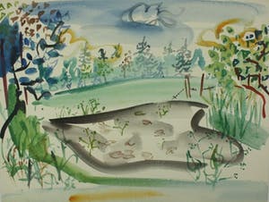 Hans Ittmann - Landschap met vijver. kopen? Bied vanaf 99!