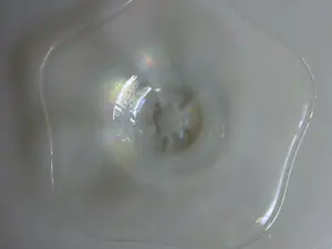 Willem Rozendaal - Tin-craquelé coquille schaal met prachtige iriserende luster kleuren kopen? Bied vanaf 50!