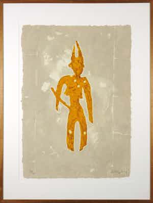 Alexander Vogels - Carborundum, Les gardiens du temple IV - Ingelijst (Groot) verkocht voor € 100!